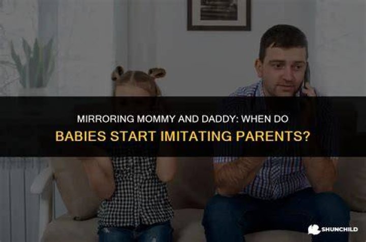 At what age do babies start imitating?