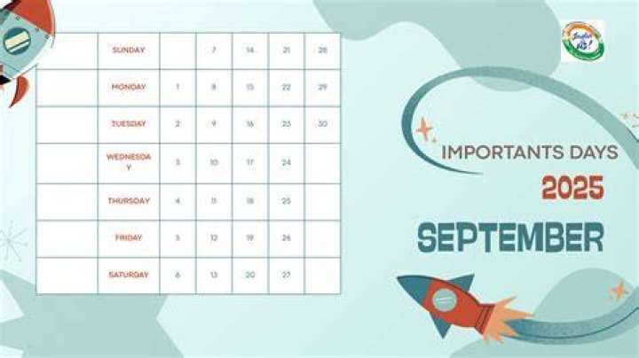 How much days are in september?