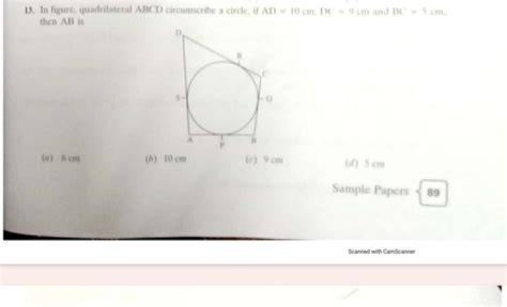 Which quadrilaterals is it always possible to circumscribe a circle?